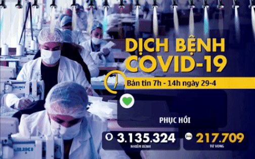 Dịch COVID-19 sáng 29-4: Mỹ vượt mốc 1 triệu ca nhiễm, Việt Nam 0 ca mới